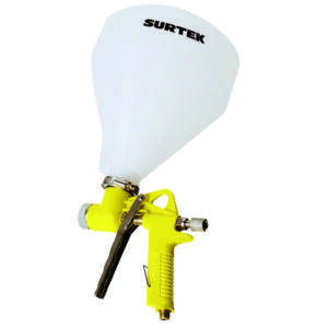 PTX1 Pistola para pintar texturizados con alimentacion de gravedad, capacidad 5000 ml, 72 PSI Surtek