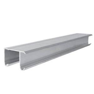 RIALJ2 Riel tipo JJ para clóset 2 m, de aluminio Lock