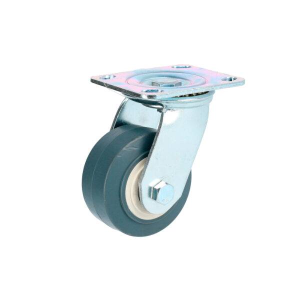 Rodaja de TPR gris giratoria 6" Surtek
