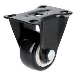 RVN6F Rodaja de PVC negro con placa fija 2-1/2" Surtek
