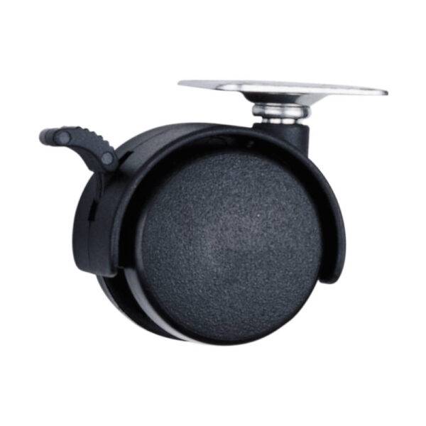 RY4B Rodaja tipo yoyo con placa con freno 40 mm Surtek