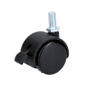 Rodaja tipo yoyo de espiga con rosca y freno 40 mm Surtek