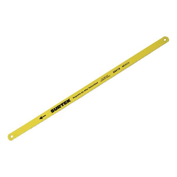 SAV18 Segueta de acero alta velocidad 12", 18 DPP, 10 piezas Surtek