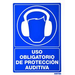 SES18 Señal "Uso obligatorio de protección auditiva" Surtek