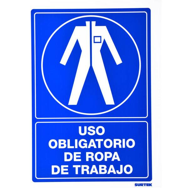 SES19 Señal "Uso obligatorio de ropa de trabajo" Surtek