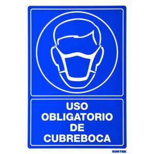 SES22 Señal "Uso obligatorio de cubre bocas" Surtek