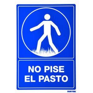 SES23 Señal "No pise el pasto" Surtek