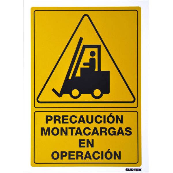 SES30 Señal "Precaución montacargas en operación" Surtek