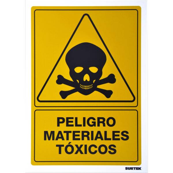 SES35 Señal "Peligro materiales tóxicos" Surtek