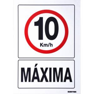 SES50 Señal "10 km/h máxima" Surtek