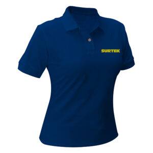 SPODZM Playera tipo polo para dama color azul talla M Surtek