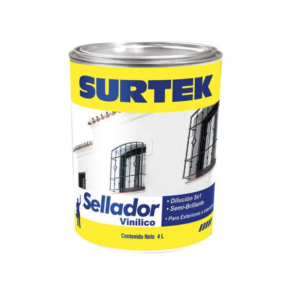 SV100 Sellador vinílico 4 Lt color blanco Surtek