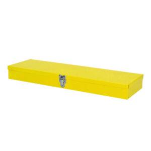 TB02 Caja metálica usos múltiples color amarillo 19" x 6" x 2" Surtek