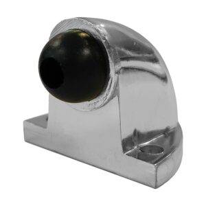 Tope tipo codo para puerta níquel satinado Lock