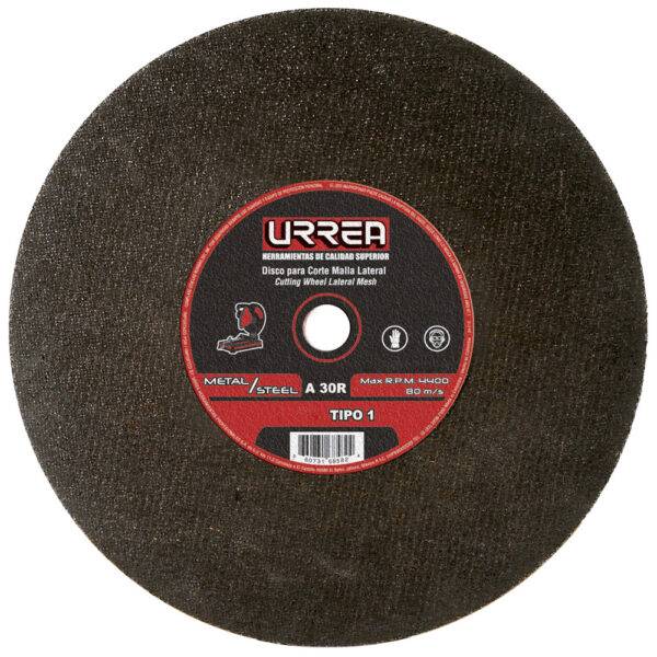 Disco abrasivo tipo 1 para metal 14" x 7/64" Urrea