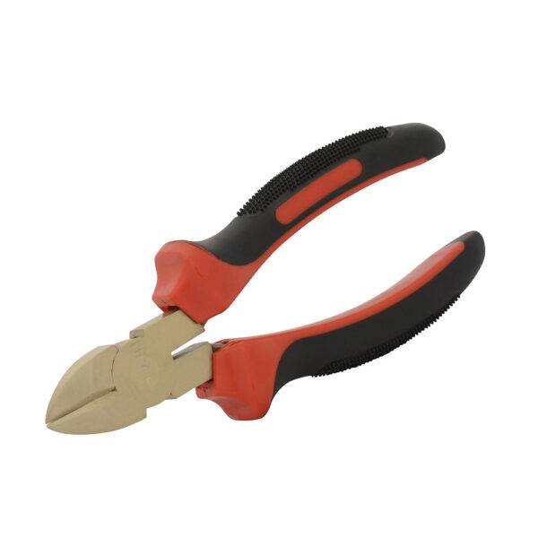 UH206 Pinza de bronce-aluminio antichispa con mango bimaterial de 6", de corte diagonal Urrea