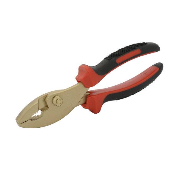 UH278 Pinza de bronce-aluminio antichispa con mango bimaterial de 8", para mecánico Urrea