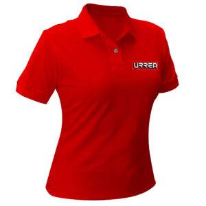 UPODRC Playera tipo polo para dama color rojo talla CH Urrea
