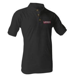 URRPONX Playera tipo polo para caballero color negro talla EG Urrea