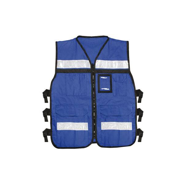 Chaleco de seguridad tipo supervisor abierto con reflejante azul EEG Urrea