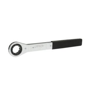 WER24M Llave de estrías pulido espejo plana de matraca métrica, 12 puntas, 24 mm Urrea