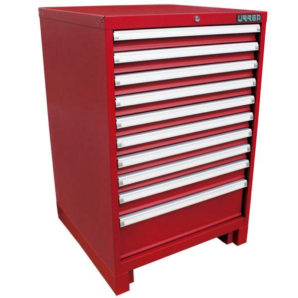 X28F10 Gabinete fijo con 10 gavetas color rojo serie X 28" Urrea