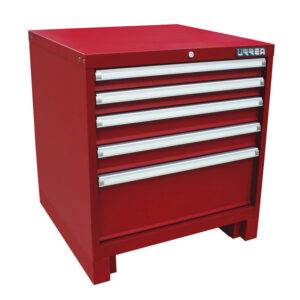 X28F5 Gabinete fijo con 5 gavetas color rojo serie X 28" Urrea