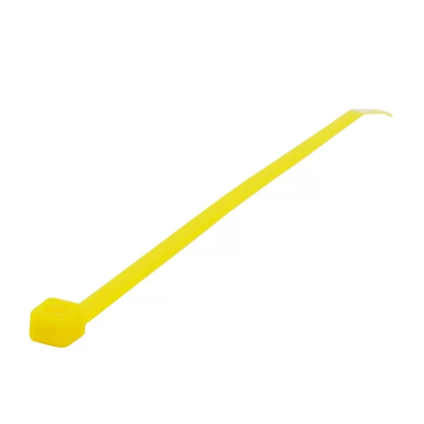 114252_02 Cinchos plásticos 150 x 3.6 mm, tensión 18 kg de 50 piezas, color amarillo Surtek