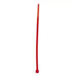 114254_01 Cinchos plásticos 150 x 3.6 mm, tensión 18 kg de 50 piezas, color rojo Surtek