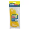 114256_e Cinchos plásticos 300 x 4.6 mm, tensión 22 kg de 50 piezas, color amarillo Surtek