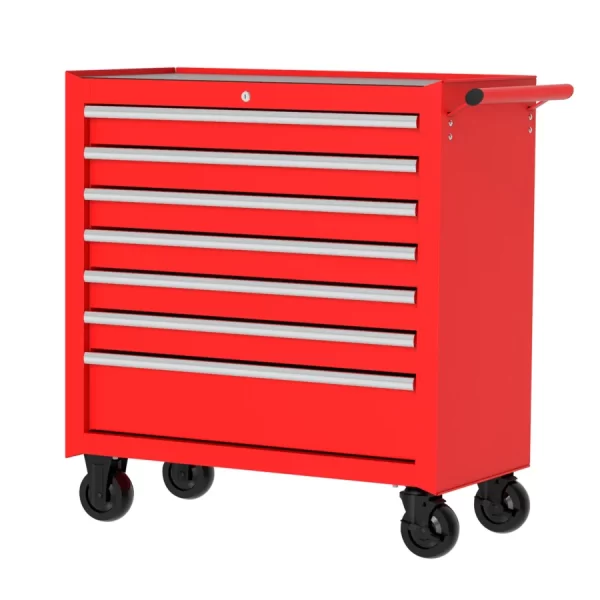 P36M7 Gabinete móvil 10 gavetas color rojo serie P 36" Urrea