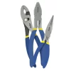 142027 Juego de pinzas para electricista con mango doble plastisol, 3 piezas Foy