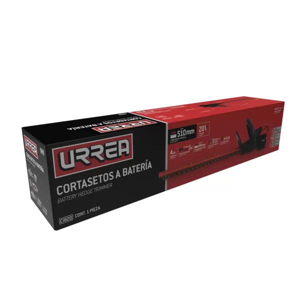 Cortasetos 17.7" a batería Litio-ion 20 V Urrea