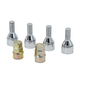 JBIS1 Juego de birlos de seguridad para rin, 6 piezas, 14mm x 1.5" Surtek