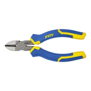 PE6D Pinza para electricista con mango bimaterial corte diagonal de 6" Foy
