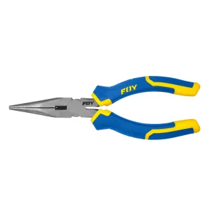 PE6PL Pinza para electricista con mango bimaterial punta larga de 6" Foy