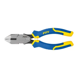 PE9L Pinza para electricista con mango bimaterial corte lateral de 9" Foy