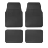 TA4NF Juego de tapetes para auto, 4 piezas, color negro Foy