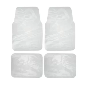 TA4T Juego de tapetes para auto, 4 piezas, color transparente Surtek