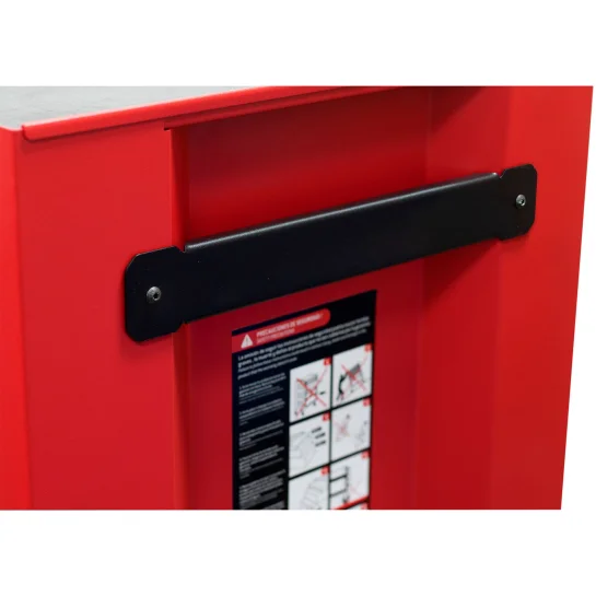 IN27M5_pt02 Gabinete móvil con 5 gavetas color rojo y negro 27" serie IN Urrea