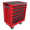 IN27M6 Gabinete móvil con 6 gavetas color rojo y negro 27" serie IN Urrea